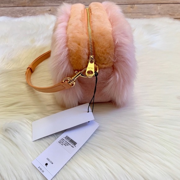 UGG Janey Crossbody Wisp Fuzzy Faux Fur Bag - Picture 5 of 8